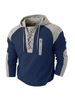 2026 Men's Spring-Autumn Tie-Back Hooded Sweatshirt With Stippled Colorful Design Casual Sports Sweatshirt_viptrois.com