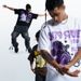 Spring And Autumn New American Street Graffiti Skull 315G Thick Trendy Brand T-Shirt For Men_viptrois.com
