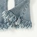 Mother & Kids Girls' Fashion Bell Bottom Jeans - Stylish Denim With Fringe Detail, Slim Fit Flared Pants For Trendy Kids_viptrois.com