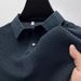Polo Shirt Men's Summer New Solid Color Lapel Half Sleeved Shirt Top Trendy Short Sleeved T Shirt_viptrois.com