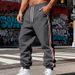 Men's Heavyweight Fleece Jogger Pants – Winter-Ready Relaxed Fit Retro Sweatpants (Black/Army Green/Charcoal, S-Xxxl)_viptrois.com