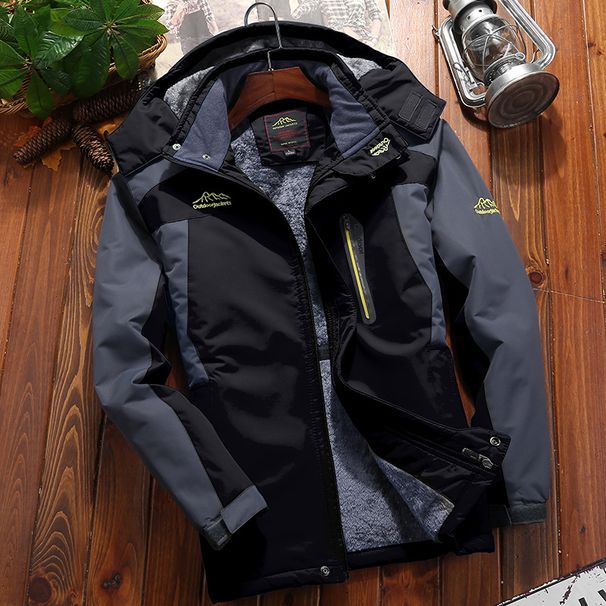 Men's Clothing plus velvet charge clothing warm coat Team multi-functional hiking and skiing mountaineering clothing _viptrois.com