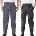 Men's Clothing version hotel restaurant chef men's pants striped pants black and white striped kitchen workers_viptrois.com