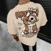 Men's Clothing Unisex Summer Casual Fashion T Shirt Creative Design Cartoon Featuring Bear Print_viptrois.com