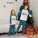 Christmas Santa Claus candy cane alphabet Christmas Family suit printed homewear_viptrois.com
