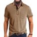 High Quality Summer New Men's Lapel Solid Ventilate Polo Short Sleeve Fashion Business Casual Multicolour Short Sleeve T-shirt_viptrois.com