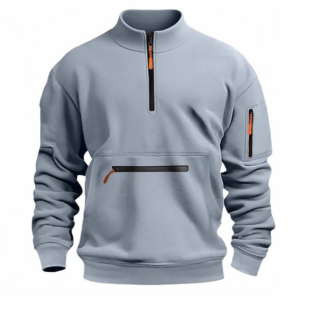 Men's Clothing Sweatshirt European And American Hot Selling Hooded Zipper Casual Fleece Long Sleeved Sweatshirt_viptrois.com