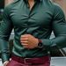 Men's Clothing Long Sleeved Business Formal Slim Stretch Shirt_viptrois.com
