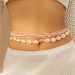 Belt 1PC Bohemian Style Vintage Fashion Resort Style Shell Rice Bead Belt Chain Starfish_viptrois.com