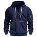 A New Men's Hoodie With A Zipper And A Hood For Autumn And Winter, Featuring Fleece_viptrois.com