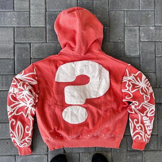 Men's Clothing American Style Autumn Letter Foam Printing Street Pullover Trend Hoodie Men And Women Loose Y2K Sweater_viptrois.com