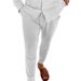 Men's Solid Color Casual Trousers - Slim Fit Versatile Pants For Everyday & Smart Casual Wear_viptrois.com