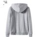 Pure Cardigan Hoodie Solid Color Clothing Fleece Lined Zipper Loose Jacket Men's Autumn Winter Sweatshirt_viptrois.com