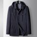 Men's Clothing jacket spring and autumn style detachable hood middle aged and young single breasted light luxury business casual lapel jacket trend_viptrois.com