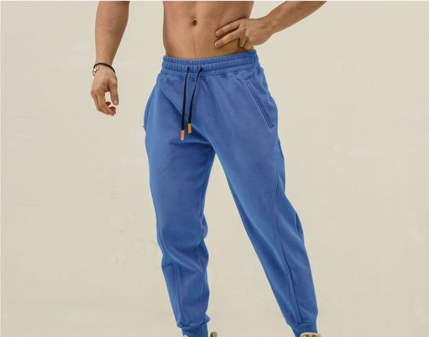 Men's Clothing Autumn Sports Men's Running Fitness Daily Casual Matching Training Composite Fabric Large Size Trousers New Style_viptrois.com