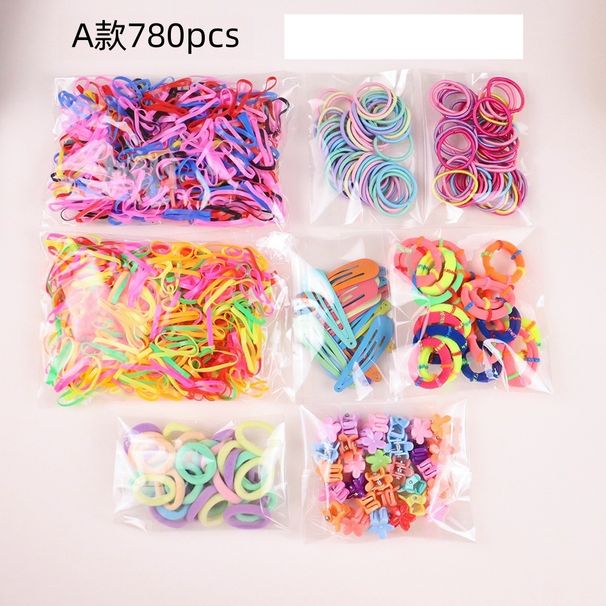 Children's Accessories Hairpin Hairpin Combination Set Gift Box Baby Hair Ring Girl Side Clip_viptrois.com
