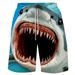 Men's New Casual Beach Pants Men's Shark Print Big Shorts Loose Beach Shorts _viptrois.com