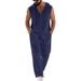 Men's Linen Hooded Sleeveless Shirt With Straight Leg Pants Set - Breathable Summer Resort Wear_viptrois.com