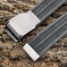 Canvas belt for men, washed and worn-out with body, youth trend canvas belt, black_viptrois.com