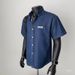 Men's Clothing Summer Thin Workwear Retro Light Blue Casual Short Sleeved Soft Denim Shirt High End Trendy Tops_viptrois.com