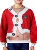 Pure Cross-Border New European Size Casual Unisex Snowman Christmas Print Pullover Crew Neck Sweatshirt For Men_viptrois.com