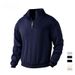 Stand-up Collar Zip-up Pullover Knit Jacquard Patchwork Autumn And Winter Long-sleeve, New Spring Loose Men's_viptrois.com