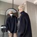 American Style Half-Zip Knit For Men, Autumn Chic High-End Stand Collar Loose Trendy Pullover Sweater_viptrois.com