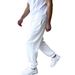 Men's Clothing Casual Loose Fit Casual Fleece-Lined Jogger Pants - Relaxed Fit, Elastic Cuffs, Solid Color, Comfortable & Stylish For Everyday Wear_viptrois.com