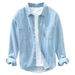 Men's Clothing Cotton Men's Denim Shirt Jacket Long Sleeve Trendy Men's Work Shirt Loose Japanese Casual Shirt_viptrois.com