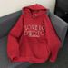New retro niche design nail bead letter hooded sweatshirt for women, popular loose couple top_viptrois.com