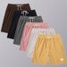 Men's Clothing Corduroy Shorts For Summer Shorts Thin Solid Color Loose Shorts For Men_viptrois.com