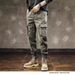 Men's Slim Fit Cargo Pants Tactical Military Green Sporty Casual Tapered Leg Long Pants For Spring Autumn_viptrois.com