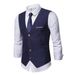 Men's Clothing New Men's Suit Vest Youth Fashion Business Casual Men's Slim Korean Vest Vest_viptrois.com