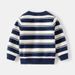kids'clothing Fashion striped sweater Children's embroidered base sweater baby sweater_viptrois.com