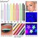 Eye Shadow & Liner Combination Julystar Color UV Fluorescent Eyeliner Gel Pencil Waterproof And Oil Proof Non Smudge Pearlescent Eyeliner Pencil_viptrois.com