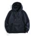 Men's Button-Up Hoodie – Oversized Fit, Kangaroo Pocket, Minimalist Solid Color, Casual Streetwear_viptrois.com