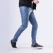 Men's Clothing Spring And Summer Thin Youth Leather Pants Men's Elastic Slim Fashion Color White Bar Net Red Leather Pants Men_viptrois.com