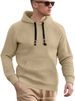 Men's Clothing Foreign Trade New European Size Men's Casual Pullover Jacquard Sweatshirt Plaid Hooded Large Pocket Sweatshirt_viptrois.com