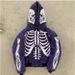 BORN Skull Print Zipper Y2K Gothic Hoodie Harajuku Sweatshirt Jacket Hot Sale_viptrois.com