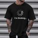 Men's Clothing Comfortable & Stylish Graphic Print T-Shirt Outdoor Activities - Breathable Polyester Fabric, Loose Fit, Round Neck, Short Sleeve_viptrois.com