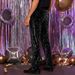 Men's Clothing Men's Stage Performance Pants – Sparkly Disco Party Pants (Loose Fit, Stretch Fabric, 4 Sizes)_viptrois.com