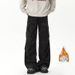 2026 Tie-dye Corduroy Cargo Pants Men's Autumn And Winter Style Plush Ruffian Handsome American Wide-leg Trousers Straight Loose Casual Pants_viptrois.com