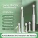 Travel Toothbrush Sonic Electric Brushes 3 Cleaning Modes USB Charging 100d Battery Life Soft Bristle Whitening Teeth_viptrois.com