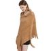 Unisex Spring and winter bat knitwear solid color hollow knit cape_viptrois.com