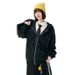 Men's Clothing Graffiti Cardigan Hoodie Men's 2025 Autumn New Korean Fashion Brand Zipper Jacket Couple's Factory Direct Sales_viptrois.com