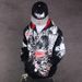 Pure Pure Autumn Winter European American HIPHOP Trendy Street Dance Graffiti Hooded Jacket Hip Hop Sweatshirt Casual Plus Size_viptrois.com