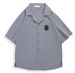 Men's Clothing Men's Summer Cuban Collar Loose Short Sleeved US Dollar Printed Casual Jacket Y2K Street Trend_viptrois.com