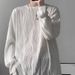 Men's Clothing Neck Long Sleeved T Shirt Men's Spring And Autumn New Trend Ins Top Clothes Chic Lazy Style Bottoming Shirt_viptrois.com