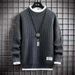 Men's Half Turtleneck Sweater – Modern Knit Pullover With Twist Hem (Gray/Khaki/Black/Green/Red, M-XXXXL)_viptrois.com
