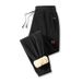 Men's Winter Fleece Jogger Pants With Embroidery - High Elasticity, Loose Fit, Plus Size (L-8XL) For Casual & Sports_viptrois.com